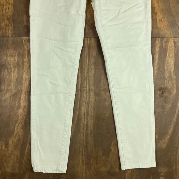 Ralph Lauren Women Jeans Off White Denim Mid Rise Classic Skinny Curvy Stretch 6 - Picture 3 of 12